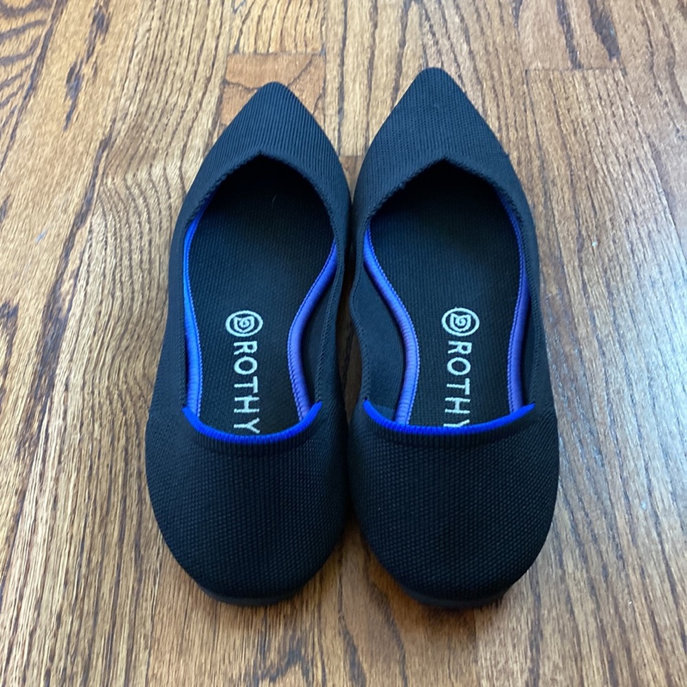 Black Rothy’s Pointed Flats - Picture 2 of 3